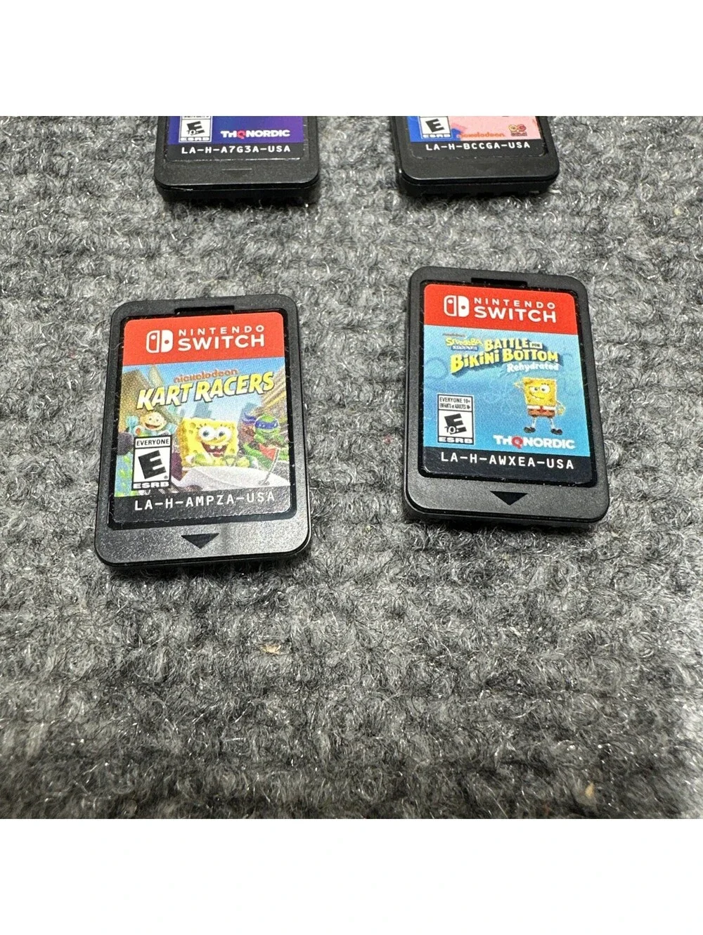 spongebob game lot for nintendo Switch 4 Cartridge No Cases